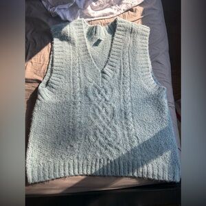 Light blue versatile sweater vest